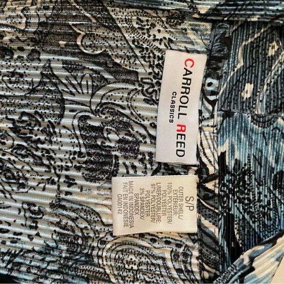 CARROLL REED CLASSICS Tank Top Attached Open 3/4 Sleeve Cover Up Blouse -1 Piece - Picture 3 of 12